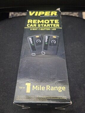 Viper - 2-Way, 1-Button - Remote Start System Keyless Entry - Black